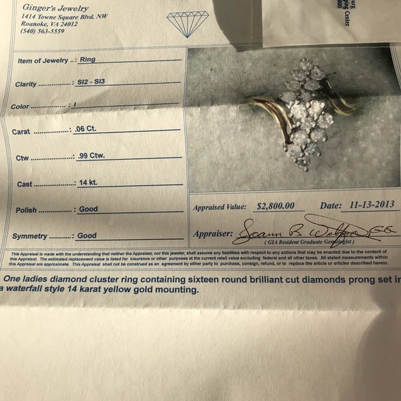 💍💍💍Beautiful Diamond Cluster Ring - Picture 6 of 7